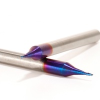Micro fraise en carbure de tungstène HRC60 2 cannelures CNC fraise 0.5mm diamètre OEM de haute précision