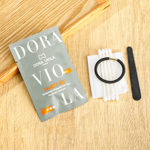 <span class=keywords><strong>Kit</strong></span> de tocador de hotel con almohadilla de algodón orgánico y bastoncillo de algodón cosmético, bolas de algodón, gomas para el cabello - Product Image 4