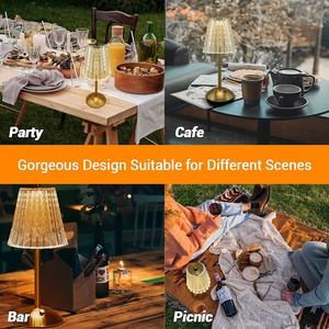 <span class=keywords><strong>Lampada</strong></span> a batteria ricaricabile moderna <span class=keywords><strong>lampada</strong></span> di cristallo Touch dimmerabile luci LED camera decorativa in metallo dorato <span class=keywords><strong>lampada</strong></span> <span class=keywords><strong>da</strong></span> <span class=keywords><strong>tavolo</strong></span> Cordless - Product Image 4