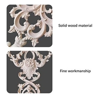 Appliques décoratives en bois massif sculpté pour meubles, idéales pour hôpitaux, salons, murs, portes, armoires – Accessoires de décoration pour meubles