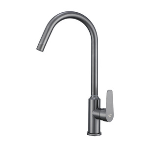 Robinet de cuisine en acier inoxydable, monocommande, à poser sur le comptoir, avec cartouche céramique moderne, installation facile - Product Image 4
