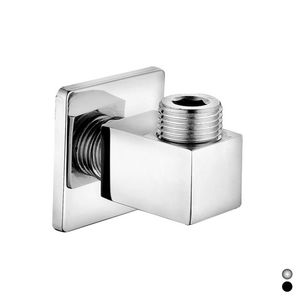 Raccord d'eau carré chromé 8 cm de longueur, 6 cm de largeur, 5 cm de hauteur, Tuyaux de plomberie - Product Image 1