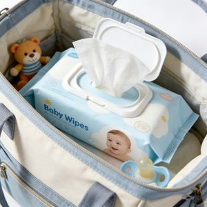 Lingettes nettoyantes personnalisées en usine OEM, 80 lingettes, 99 % eau pure, lingettes humides pour bébé, biodégradables et sans alcool, pour peaux sensibles - Product Image 3