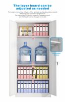 Archivador Comercial Modular de Acero y Hierro Moderno, Plegable y Ajustable, con Cerradura de Llave, para Almacenamiento de Archivos