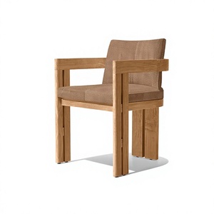 Sofá Esquinero de Madera de Teca para Exteriores, Minimalista, para Jardín, Terraza, Villa y Proyectos de Resort - Product Image 1