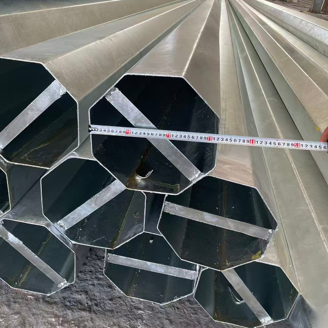 High-Performance Pole 35 Hot Dip Galvanized Electrical Power Pole for Industrial Zones & Commercial Energy Distribution