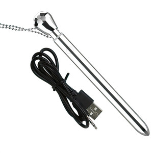 Новогодние подарки из нержавеющей стали, Вибрирующая пуля, перезаряжаемая Женская батарейка, Женское Ожерелье, вибратор, секс-игрушки для женщин - Product Image 1