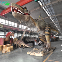 Tyrannosaurus Rex Dinosaure Animatronique Réaliste Taille Naturelle Simulation de Dinosaure Décoration Scénique de Parc Forestier