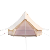Tentes Oxford quatre saisons pour l'extérieur avec poêle à bois, tente yourte pour le camping, une chambre, pour 4-5 personnes, glamping de luxe