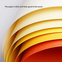 Série Jaune – Papier de fond de couleur unie en carton rigide A4/A3 pour peinture chinoise artisanale, matériel créatif pour la maternelle