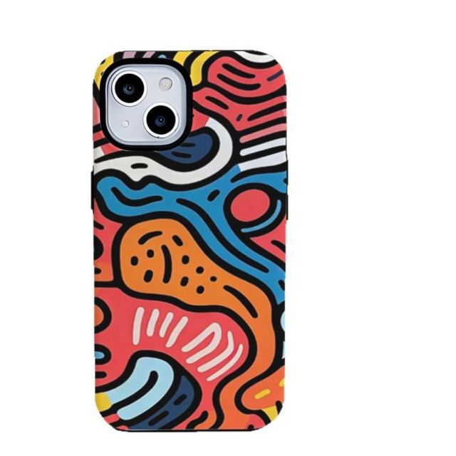 Artistic Graffiti Texture Phone case for iPhone 17 16 15 14 13 12 11 Pro Max Plus X XR XS Air Anti-fall Cover