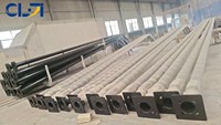 Poteau d'éclairage solaire extérieur personnalisé en acier galvanisé à chaud, poteau de lampadaire conique, prix d'usine 6M 8M 10M 12M
