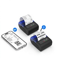 Impresora Térmica Recargable de 2600mAh y 58mm para Sistema POS Móvil con Cable USB y Adaptador Incluidos