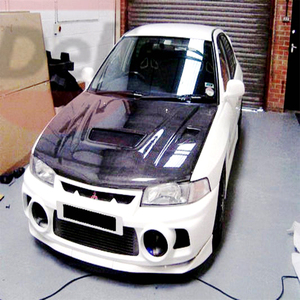 ฝากระโปรงหน้าคาร์บอนไฟเบอร์คุณภาพสูงสำหรับมิตซูบิชิ แลนเซอร์ อีโวลูชั่น 4 แบบ OEM - Product Image 2