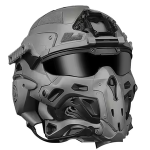 Casco tattico tutto in uno con visore integrato e occhiali di sicurezza In ABS Nylon - Product Image 5