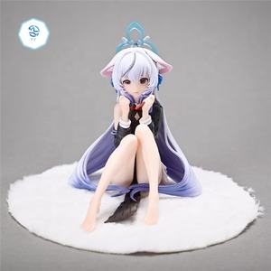 โมเดลรถสีน้ำเงินแบบโบราณ ของตกแต่งรูปสาวนั่งสวยงาม วัสดุพีวีซี ผลิตภัณฑ์ในประเทศ - Product Image 4