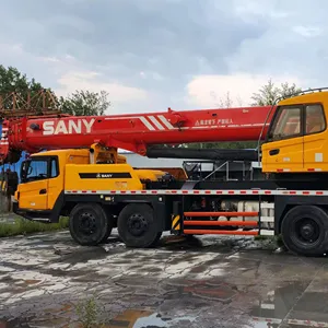 China marca superior de segunda mano 50 75 100 toneladas de capacidad hidráulica flexible SANY usado Camión grúa