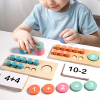 Jouet en Bois Éducatif de Mathématiques, Puzzle d'Éveil pour Bébés et Enfants Garçons et Filles