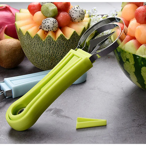 Wholesale <b>Watermelon</b> <b>Slicer</b> Cutter Scoop Fruit Carving Knife Platter Dig Pulp Separator Kitchen Home Gadgets Tools - Product Image 6