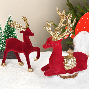 High Quality Red <b>Reindeer</b> <b>Christmas</b> Decoration Best Selling Classic Style Table Top Gift New Design <b>Reindeer</b> - Product Image 1