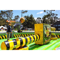Balayeuse gonflable populaire Wipe Out gonflable Wipeout Jeu de joute de parcours d'obstacles