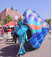 Costume d'escargot géant gonflable personnalisé pour décoration de défilé d'événement dessin animé Cityparade publicité accessoires gonflables