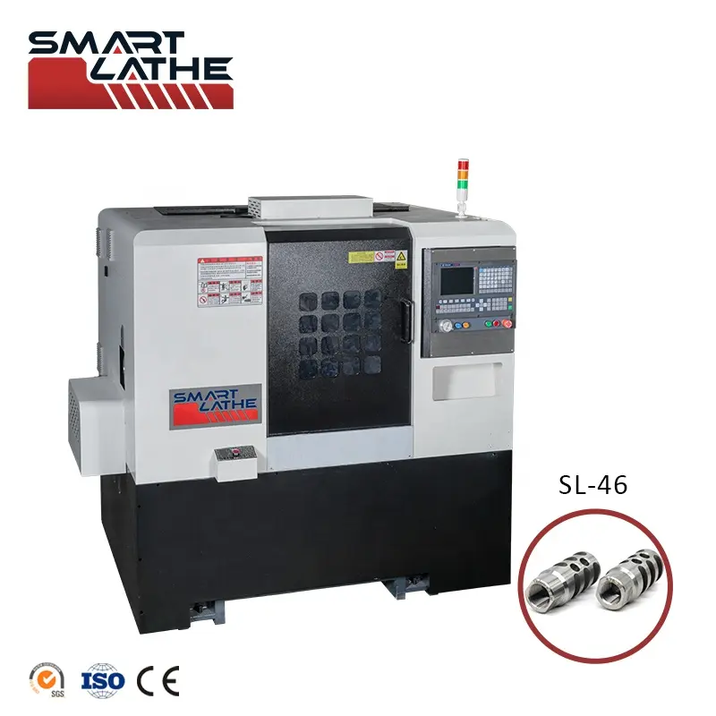 China Leverancier Automatische Horizontale Cnc Draaibank Slant Bed Servomotor Cnc Draaien Metalen Draaibank Machine