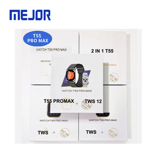 Quà Tặng Đặc Biệt Thiết I12 Smartwatch Tai Nghe Cộng Với W26 Earbud Cổ Tay Đồng Hồ T55 Pro Max Thông Minh Đồng Hồ 2in1 - Product Image 6
