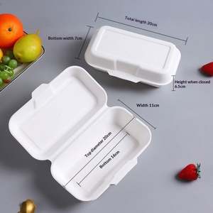 Caja para Hot Dogs Compostable y Biodegradable, Envase Ecológico de Papel para Alimentos con Tapa, Libre de Plástico, para Comida para Llevar y Entrega a Domicilio - Product Image 3