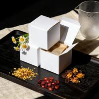 Boîtes en carton pliables blanches recyclables imprimables 350 g/m², cartons en papier personnalisables pour l'emballage de cadeaux cosmétiques