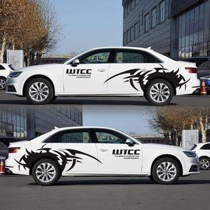 4 cái Lớn Ngọn Lửa Đồ Họa Thân Xe Bên Decal Dán Mát Mẻ Cho Cửa Xe Và Phía Sau Bánh Xe Trang Trí Nội Thất Sticker - Product Image 3