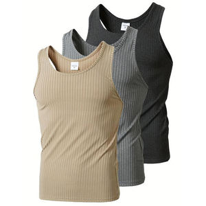 Gilet en tricot à rayures verticales pour homme, nouveau style, motif personnalisable, haut de sport pour homme, haut de sport de plein air pour homme - Product Image 6