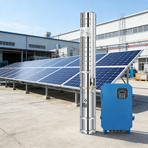Pompe solaire hybride AC/DC puissante Demax 3000W avec acier inoxydable haute pression - Product Image 1