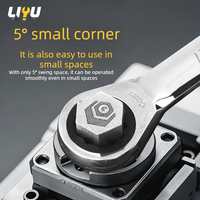 Clé à cliquet combinée Liyu 10 mm de qualité industrielle 40Cr, à double extrémité (ouverte et à fourche) modèle LE49110 pour réparation automobile