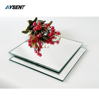 Miroir en aluminium argenté sûr et durable de 1.8mm à 8mm pour les miroirs muraux extérieurs de cuisine de danse de salle de sport