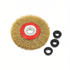 แปรงกลม 200x25 มม. ลวดเหล็ก 32 มม. สำหรับเครื่องเจียรแบบตั้งโต๊ะ - Product Image 2