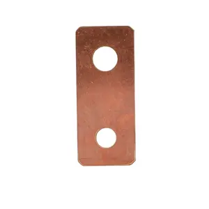 Arandela de cobre con forma especial personalizada Arandela de brida plana de forma rectangular de alta precisión