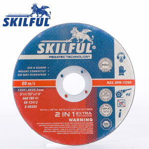SKIFUL Disco de Corte Afilado para Amoladora Angular de Acero Inoxidable y Óxido de Aluminio de 5'' <span class=keywords><strong>125</strong></span> <span class=keywords><strong>x</strong></span> 1 <span class=keywords><strong>x</strong></span> 22.2 mm - Product Image 2