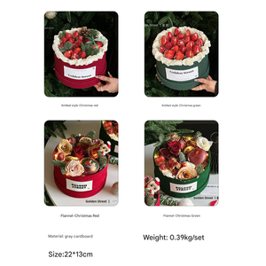 Mini cesto floreale di piccole dimensioni a tinta unita con coperchio singolo secchio per composizioni floreali carta bianca e scatole multimediali - Product Image 6