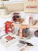 Étiquettes autocollantes personnalisées en vinyle pour l'emballage de gâteaux et de biscuits, autocollants décoratifs imperméables avec code QR de dessin animé