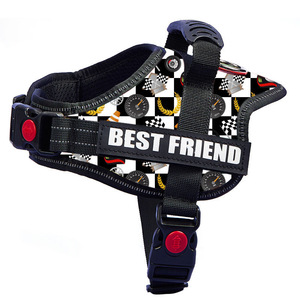 Arnés Reflectante para Perros <span class=keywords><strong>Pet</strong></span> Tactics, Correa de Pecho Transpirable para Razas Grandes, Botón de Nailon Ajustable, Cuerda de Tracción Ecológica, Nocturno - Product Image 4