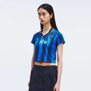 เสื้อฟุตบอลและฮอกกี้สไตล์วินเทจสำหรับผู้หญิง ยี่ห้อ American Retro Manufacturer แบบซับลิเมชั่น  รุ่น Maglie Da Calcio Club - Product Image 4