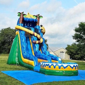 Tobogán inflable para niños, fiesta <span class=keywords><strong>gigante</strong></span>, entretenimiento, gorila, tobogán doble hinchable, tobogán acuático inflable comercial - Product Image 2