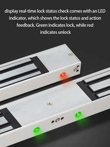 Système intelligent de contrôle d'accès de porte de haute sécurité Serrure électrique de gâche de porte Serrure magnétique électrique électromagnétique - Product Image 5