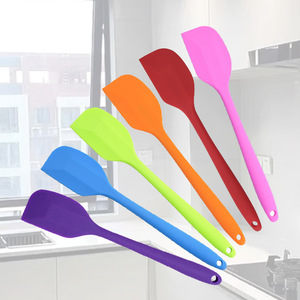 Espátula de silicona de una pieza, espátula para mantequilla, espátula para crema y pasteles, raspador para mezclar salsa de dulce de turrón, herramienta para hornear - Product Image 1