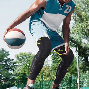 Protège-genoux de haute qualité en nid d'abeille anti-collision pour le football, le basketball, la course à pied, la compression sportive à manches longues - Product Image 1