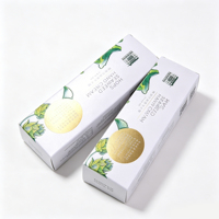 Boîte en carton blanc personnalisée avec impression dorée, emballage cosmétique, boîte en papier