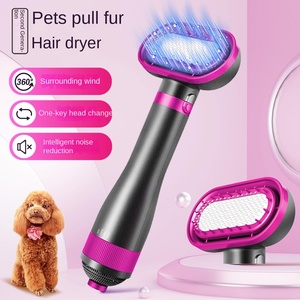 Sèche-<span class=keywords><strong>cheveux</strong></span> et brosse lissante 2-en-1 de luxe en plastique pour animaux de compagnie, température réglable pour petits chiens, alimentation par charge, utilisation facile - Product Image 2