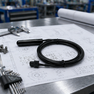Waterdichte 10K B3950 NTC thermistor temperatuursensor sonde 2-pins TPE kabel connector voor koeling HVAC - Product Image 3