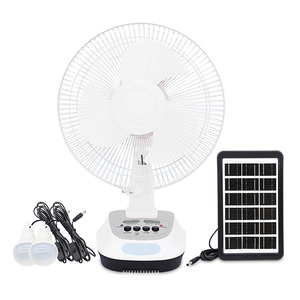 Solar Table Fan <b>Rechargeable</b> <b>Led</b> Fan 12 Inch Emergency Desk Fan <b>Rechargeable</b> EP-3212 <b>Rechargeable</b> Fan With Solar P - Product Image 4